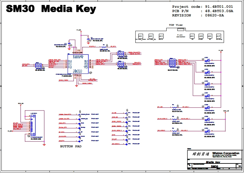 ACER-ASPIRE-3935---WISTRON-SM30---MEDIA-KEY---REV-SA笔记本电器原理图