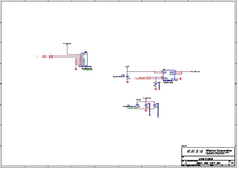 ACER-ASPIRE-TIMELINE-4810-5810---WISTRON-JM41-DISCRETE---MINI-BOARDS---REV-SA笔记本电器原理图