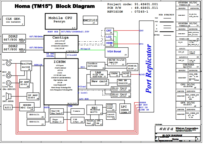 ACER-EXTENSA-5230-5630---WISTRON-HOMA---REV--1笔记本电器原理图