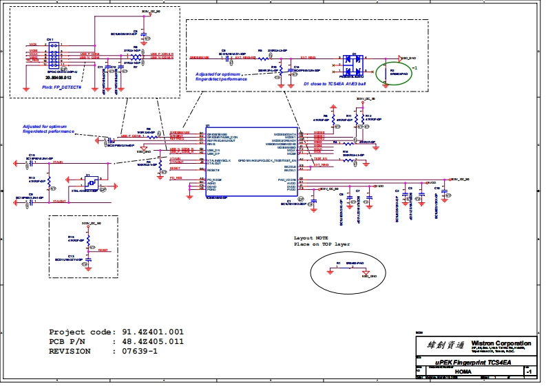 ACER-EXTENSA-5230-5630-FINGERPRINT-TCS4EA--WISTRON-HOMA---REV--1-笔记本电器原理图
