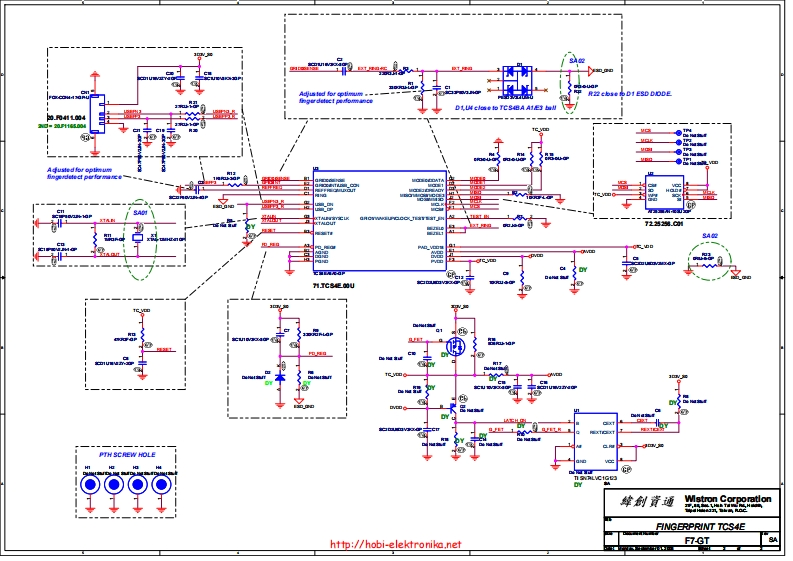 ACER-FERRARI-1200---FERRARI-WISTRON-F7-GT---FINGERPRINT笔记本电器原理图