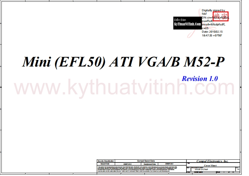 ACER_aspire_5500_Compal_EFL50_LS-2766P笔记本电器原理图