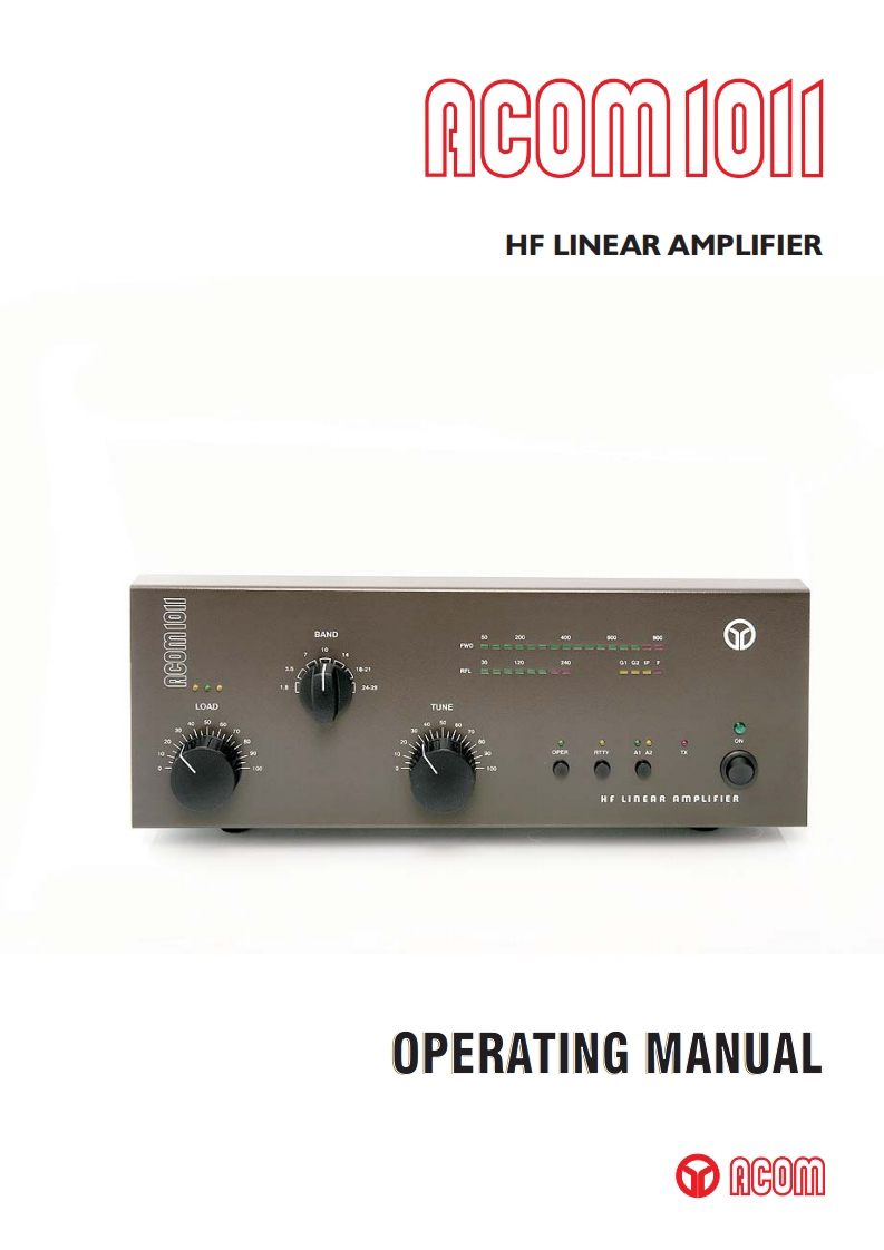 ACOM-1011_operation-使用说明书手册