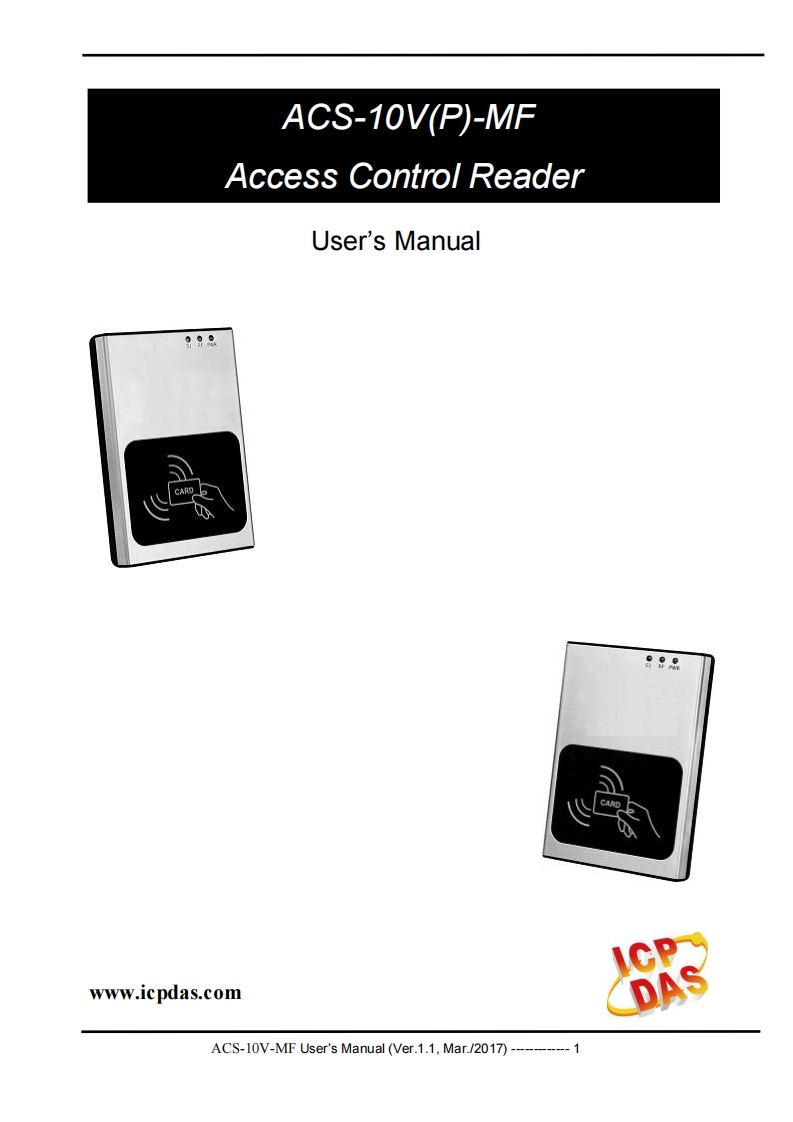 ACS-10V-MF_用户操作说明书手册_英语_v1.1