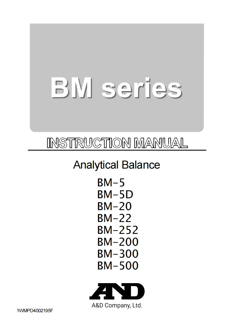 AD-BM-22-Micro-Balance-Instruction-操作说明书手册