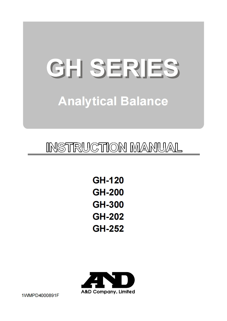 AD-GH-202-Semi-Micro-Analytical-Balances-操作说明书手册