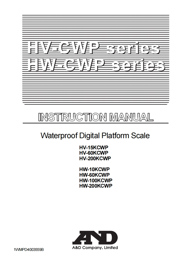 AD-HV-HW-CWP-Weighing-Scale-操作说明书手册