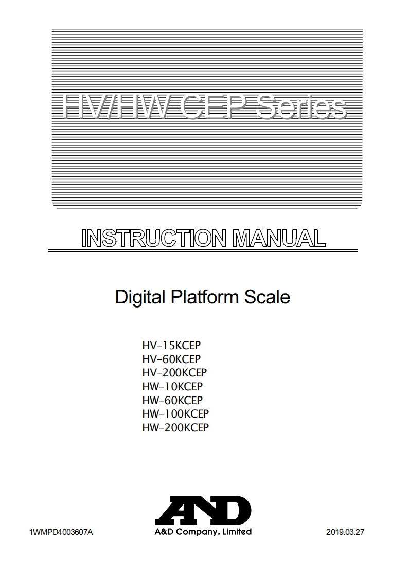 AD-HV-Platform-Scale-操作说明书手册