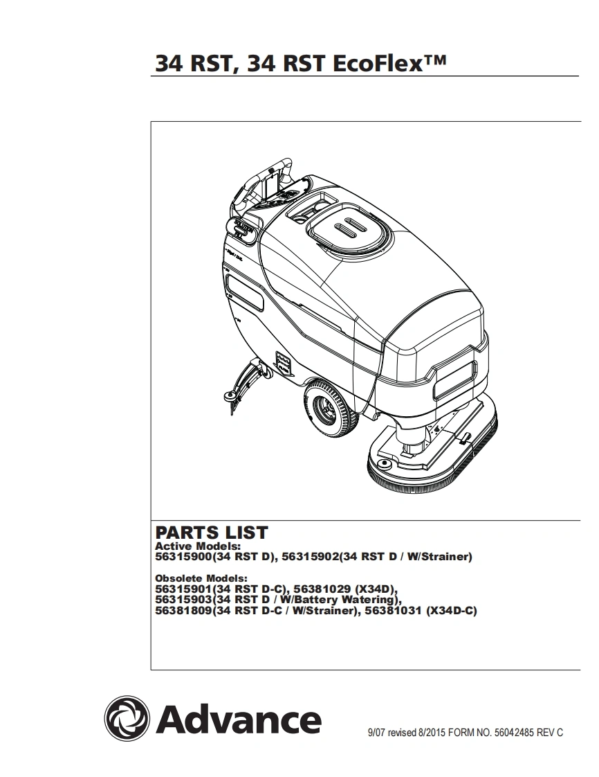 ADVANCE-34RST-8-15说明书手册含电器原理图-找手册网