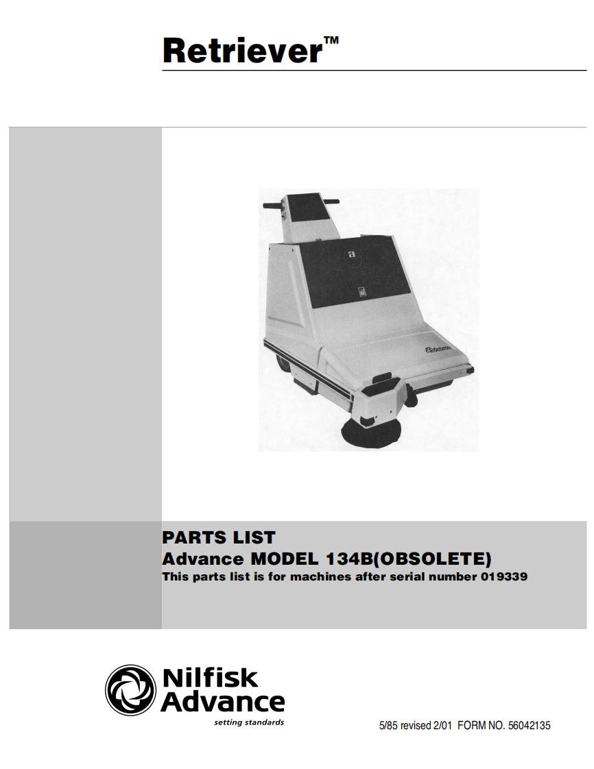 ADVANCE-Advance-134B-after-sn-019339-5-85说明书手册含电器原理图