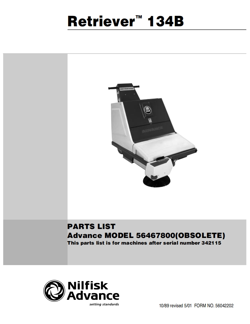 ADVANCE-Advance-134B-after-sn-342115-10-89说明书手册含电器原理图