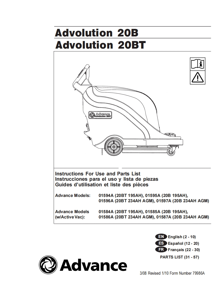 ADVANCE-Advolution20b-bt说明书手册含电器原理图