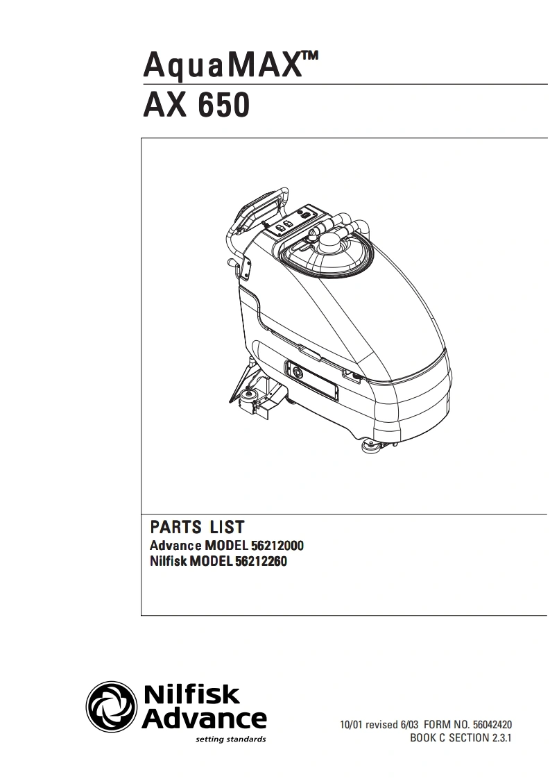 ADVANCE-AquaMaxAX650说明书手册含电器原理图