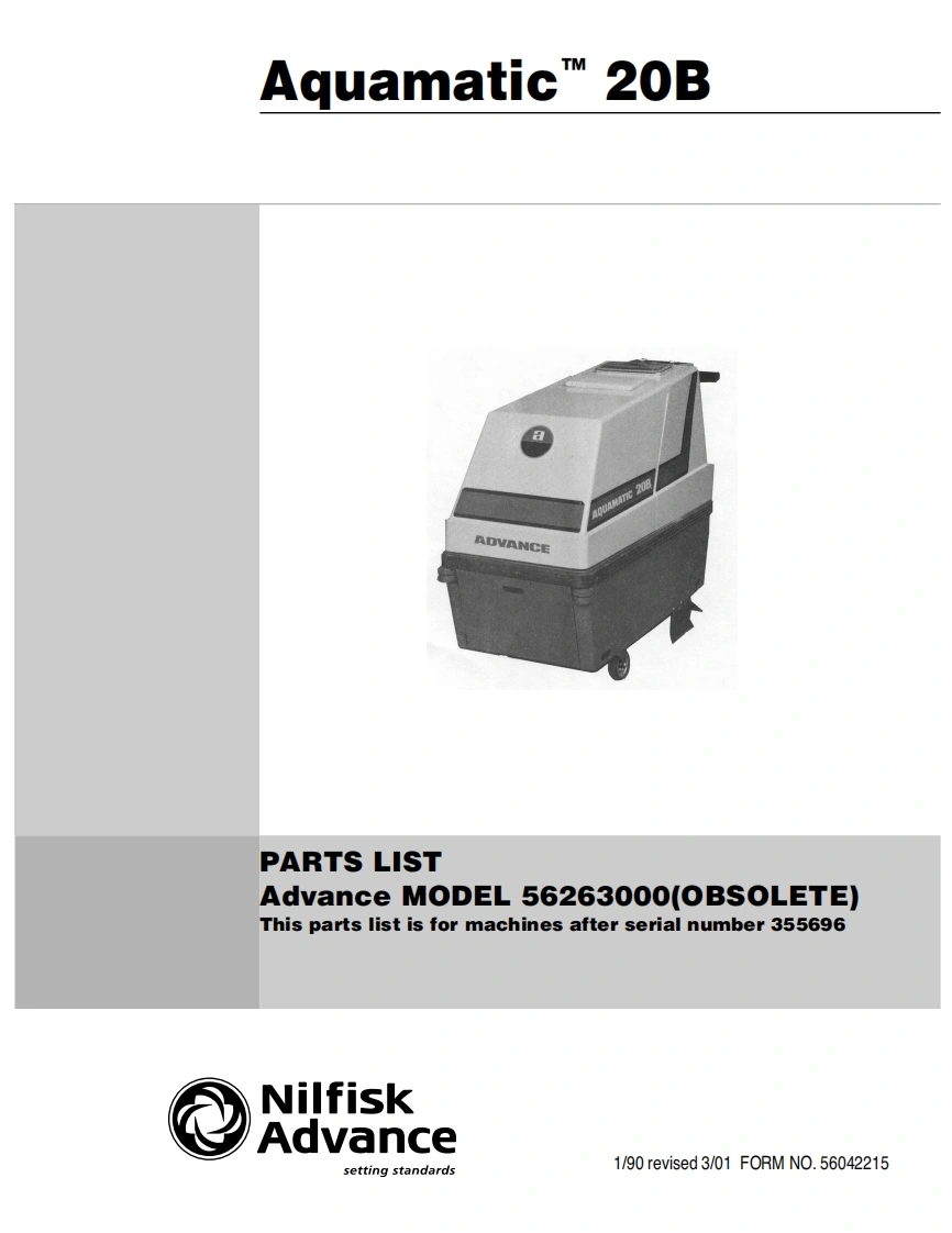 ADVANCE-Aquamatic20B说明书手册含电器原理图