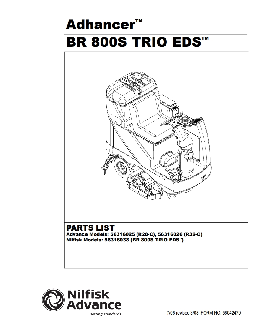 ADVANCE-Battery_Rider_Scrubber_Adhancer说明书手册含电器原理图