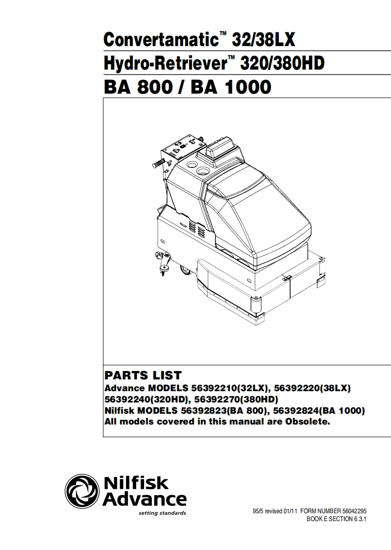 ADVANCE-Battery_WalkBehind_Scubber_Convertamatic_32-38LX说明书手册含电器原理图-找手册网