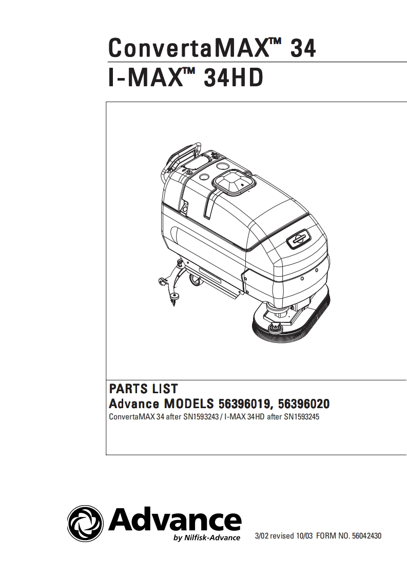 ADVANCE-ConvertaMax34说明书手册含电器原理图