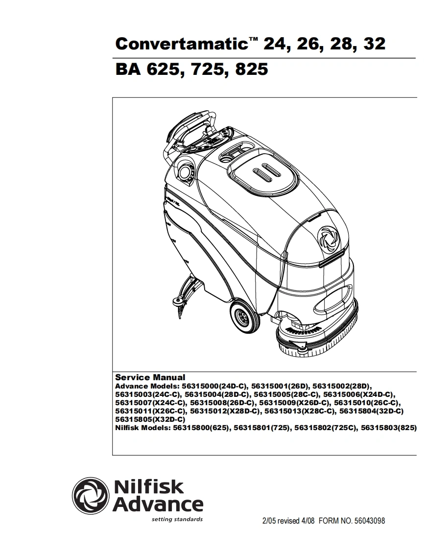 ADVANCE-Convertamatic-28c-c-service说明书手册含电器原理图