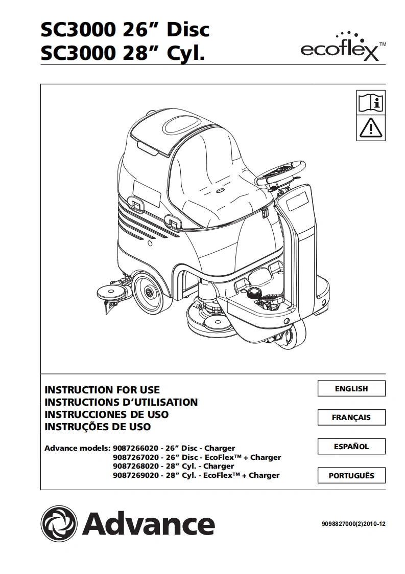 ADVANCE-SC3000-manual操作与维护手册说明书手册含电器原理图