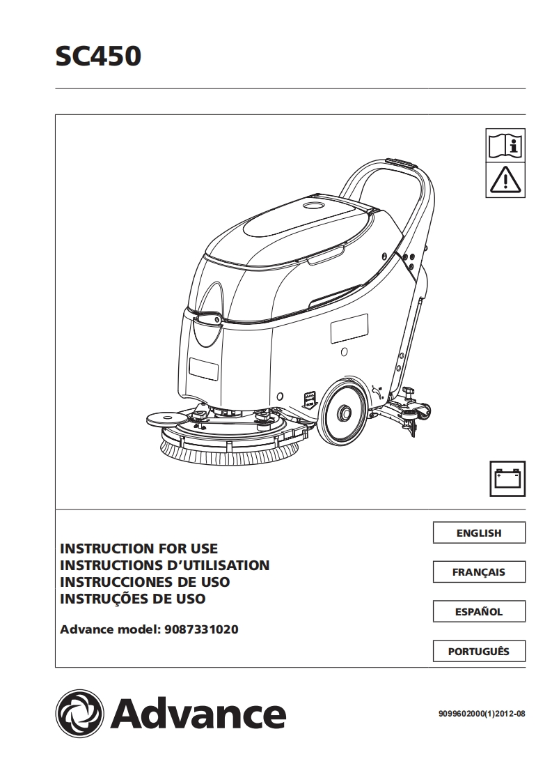 ADVANCE-SC450-manual操作与维护手册说明书手册含电器原理图