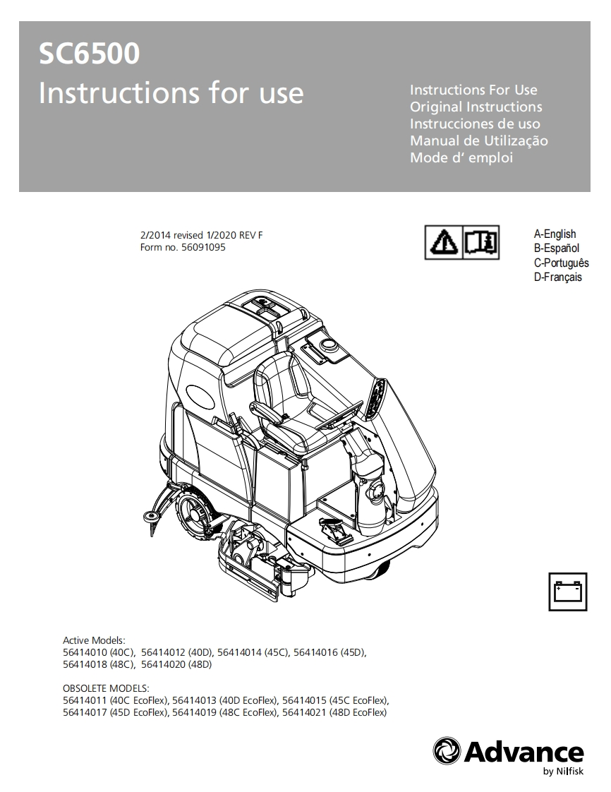 ADVANCE-SC6500-manual操作与维护手册说明书手册含电器原理图