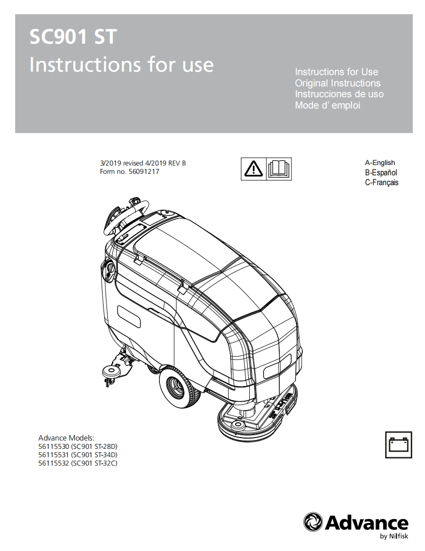 ADVANCE-SC901-manual操作与维护手册说明书手册含电器原理图