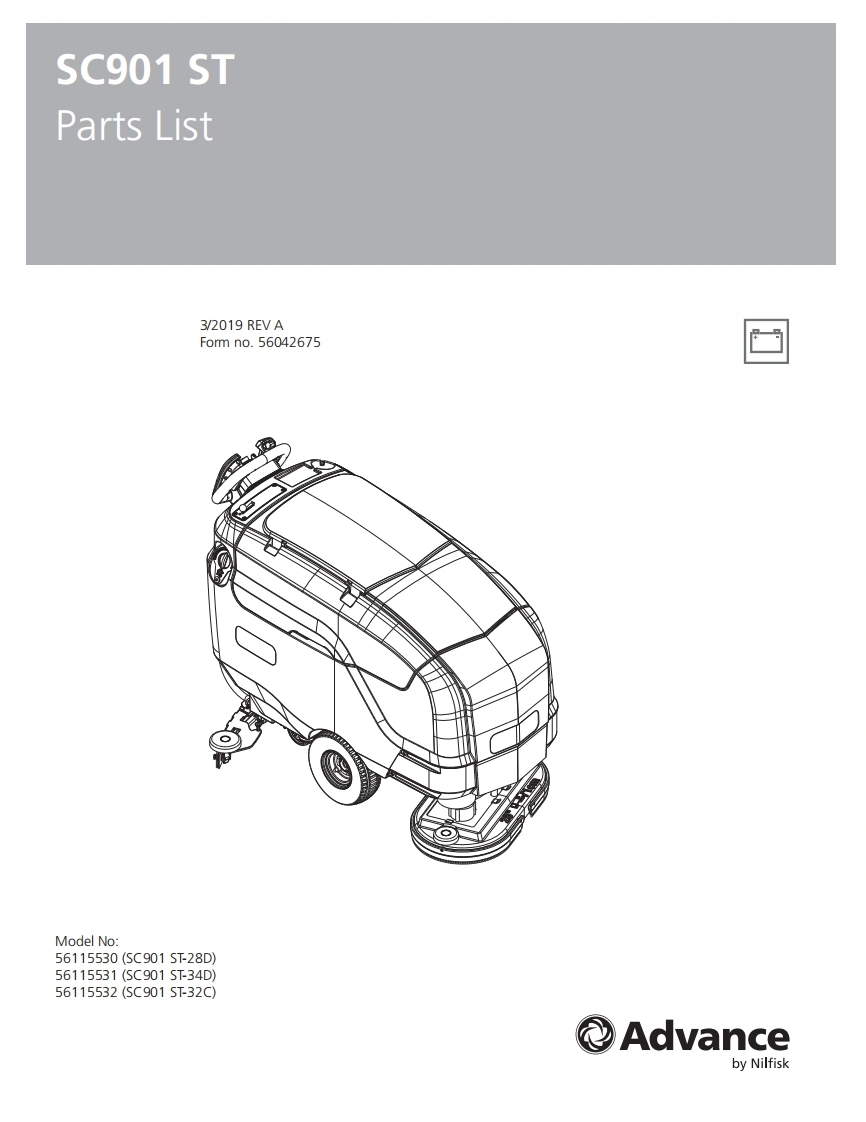 ADVANCE-SC901-parts维修零部件手册说明书手册含电器原理图