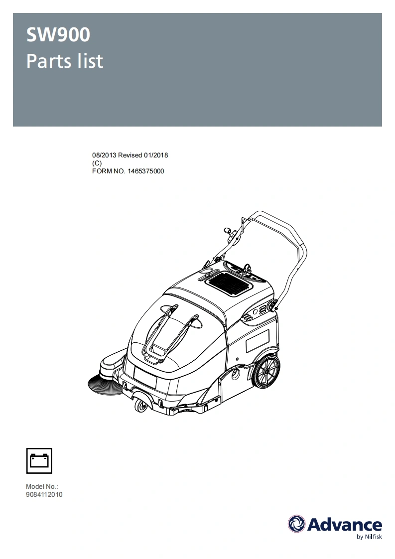 ADVANCE-SW900-parts维修零部件手册说明书手册含电器原理图