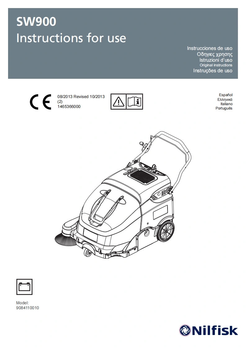 ADVANCE-nilfisk-sw900-1-0544767001682347770说明书手册含电器原理图