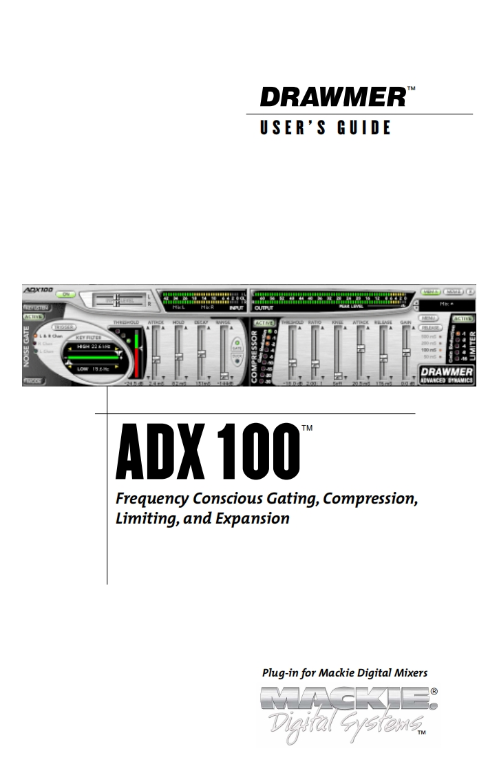 ADX100_操作说明书手册_RevA