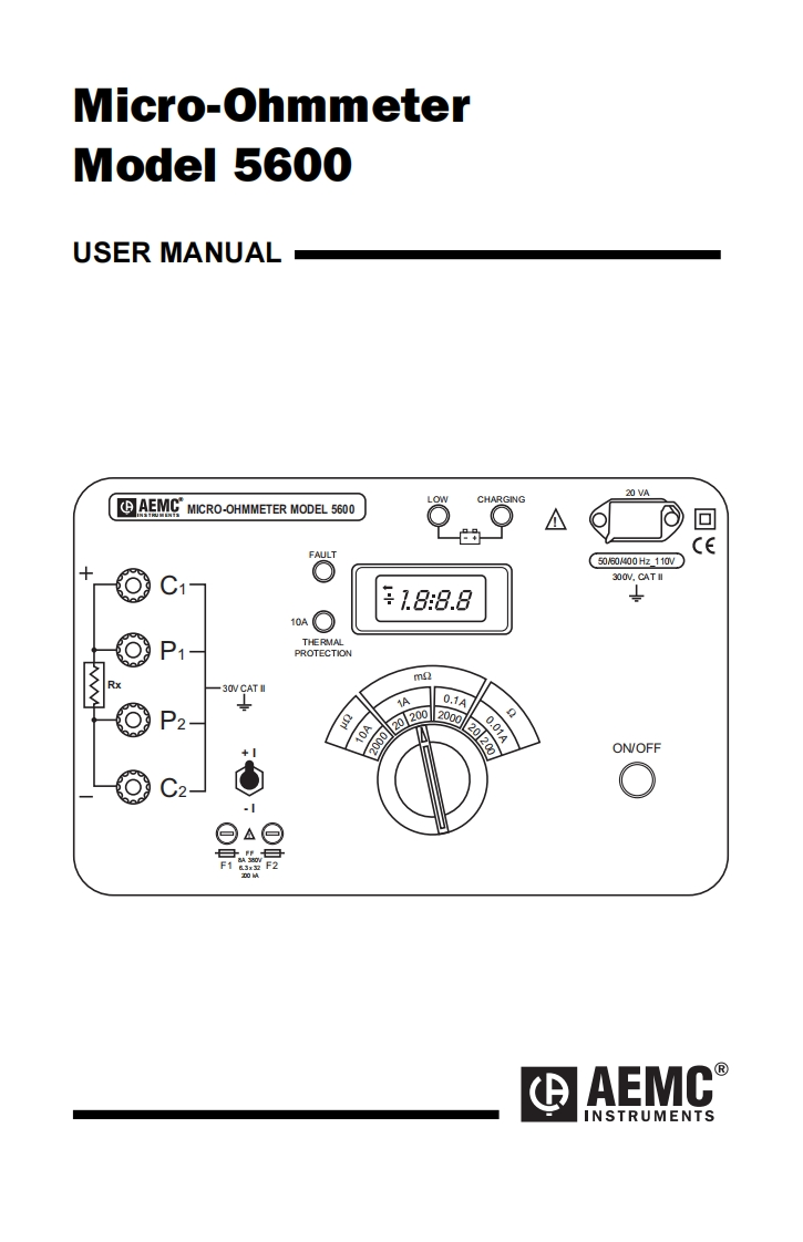 AEMC-5600-User-Manual操作说明书手册