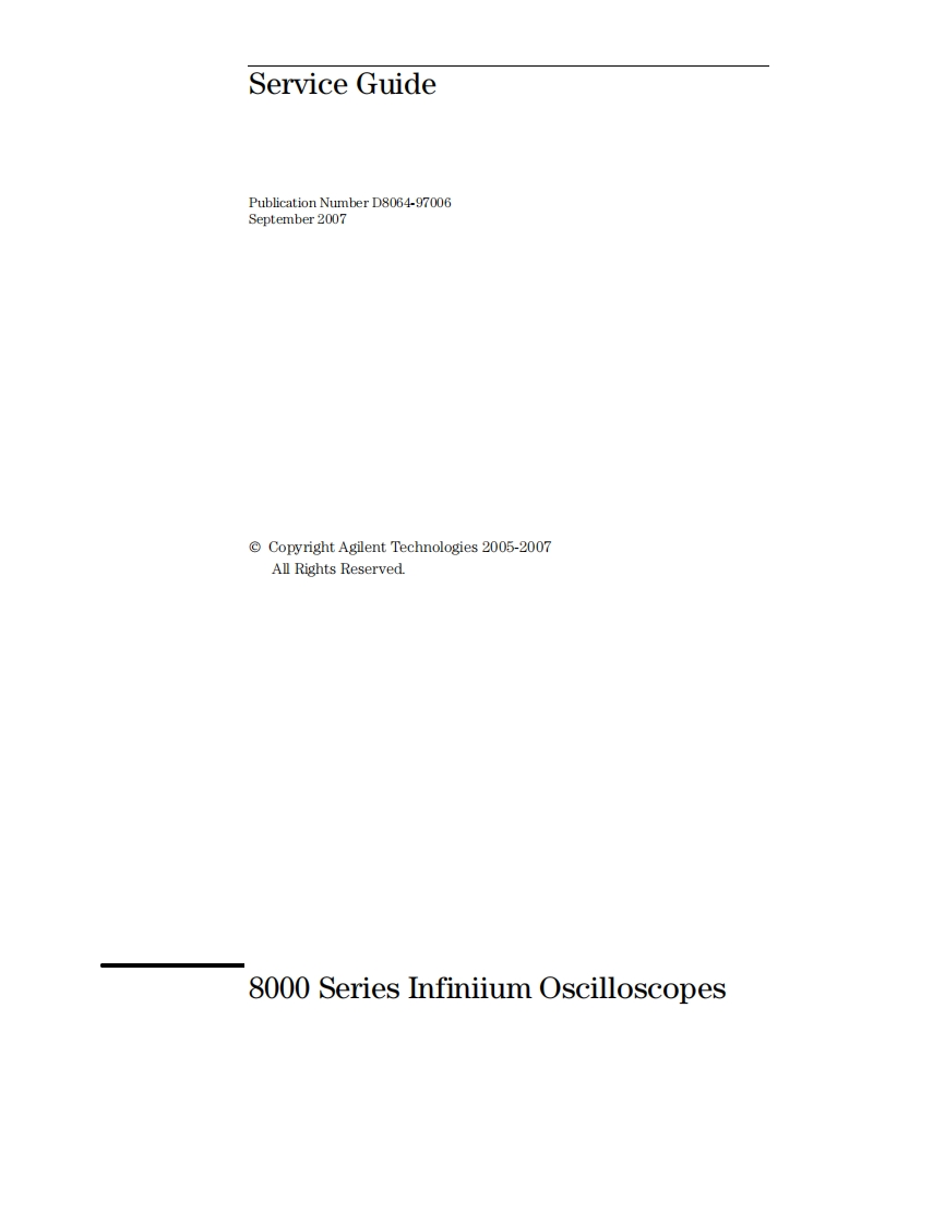 AGILENT安捷伦_8000_ServiceGuide_en维修维护手册