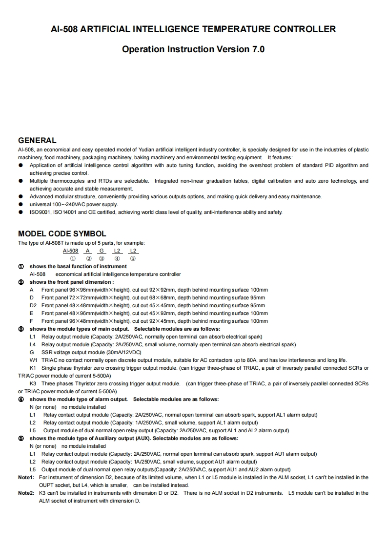 AI-508英文说明书V7.0