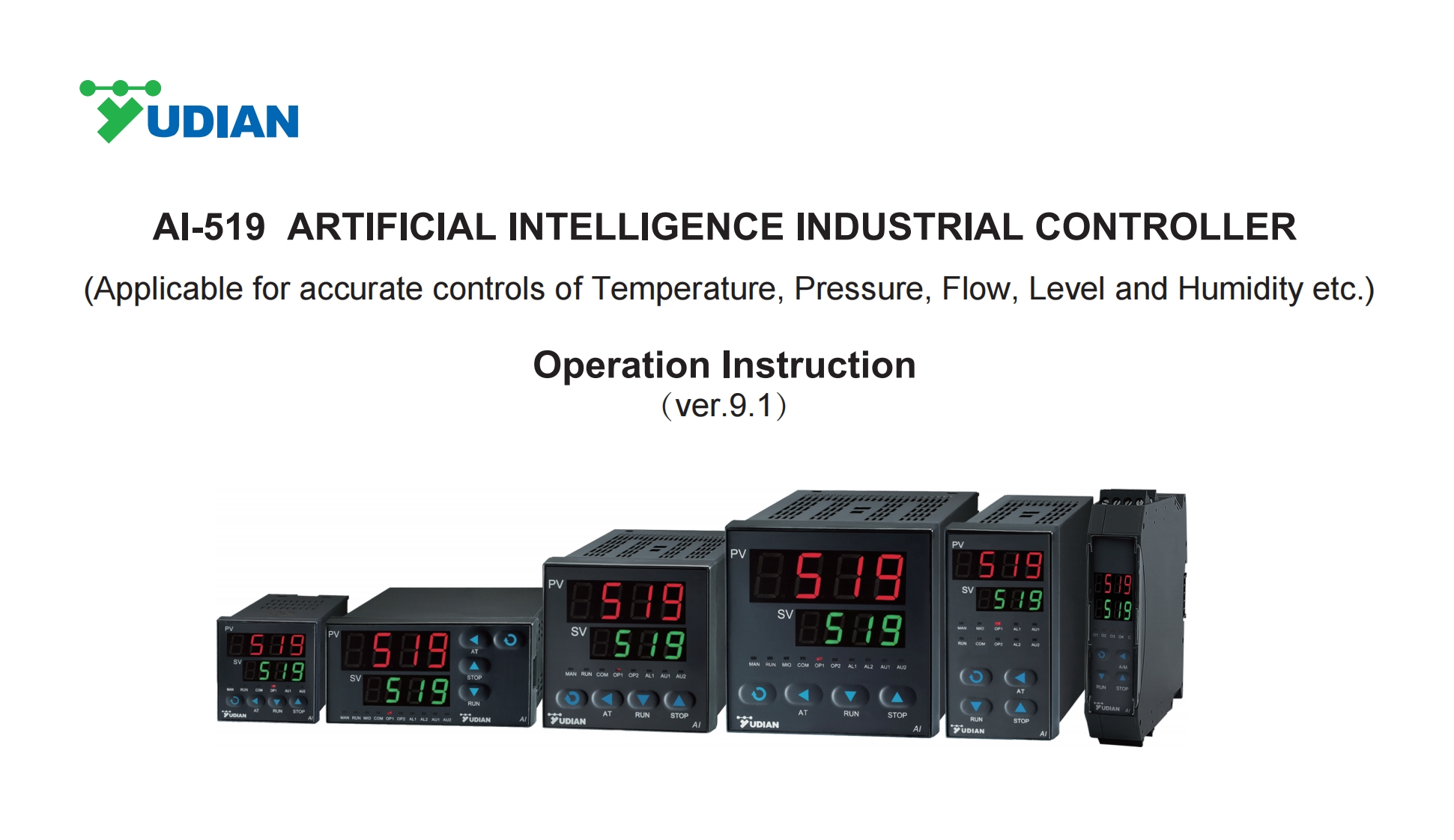 AI-519型人工智能调节器-英文说明书