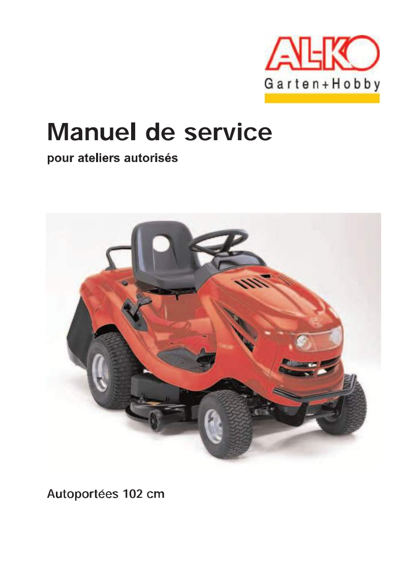 AL-KO-102HD-Garden-Tractor-维修维护手册-PDF