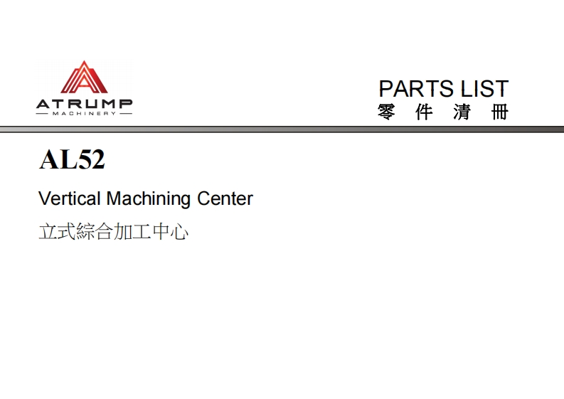 AL52Partlist安装调试说明书手册