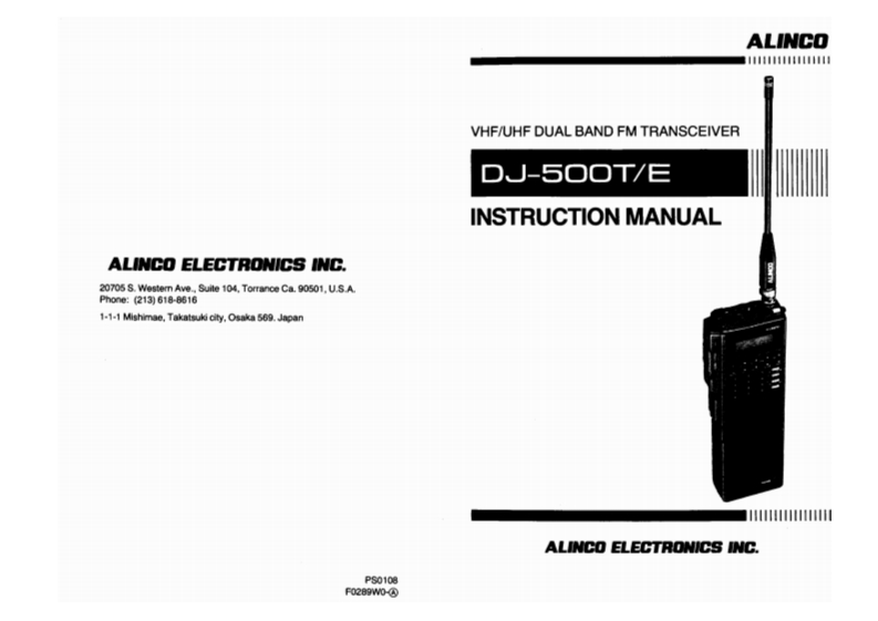ALINCO--DJ-500-操作说明书手册