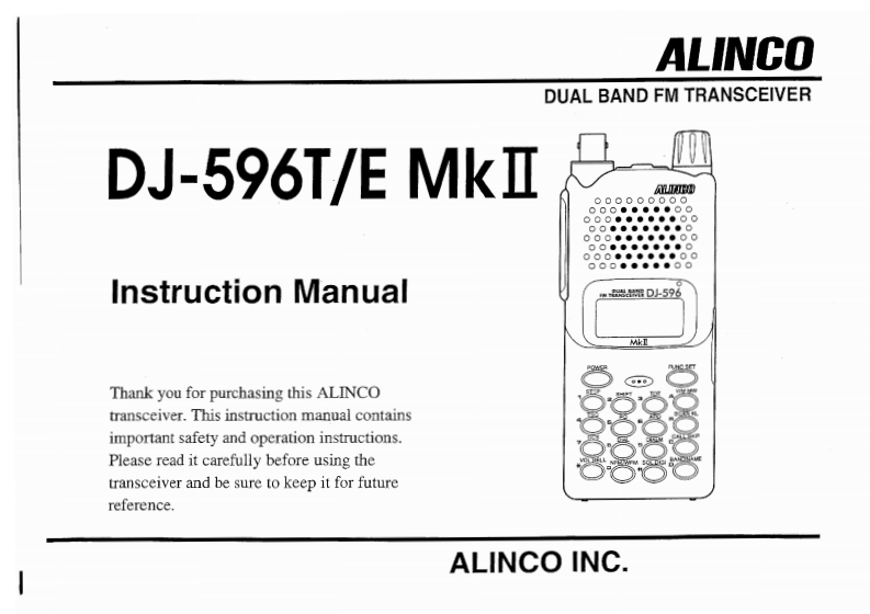 ALINCO--DJ-596T-E-MkII-VU-操作说明书手册