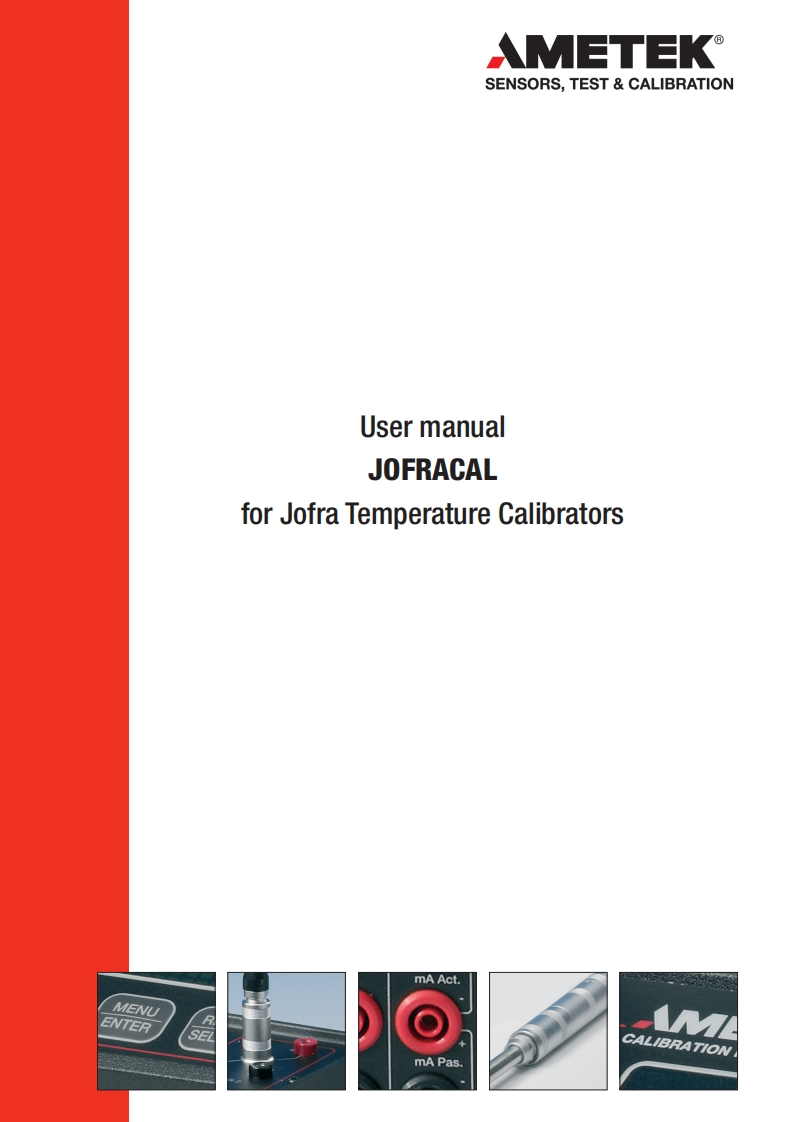 AMETEK-JOFRACAL_操作说明书手册