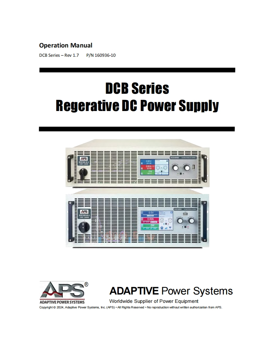 APS_DCB_Series_DC_Supply_操作说明书手册-PN_160936-10