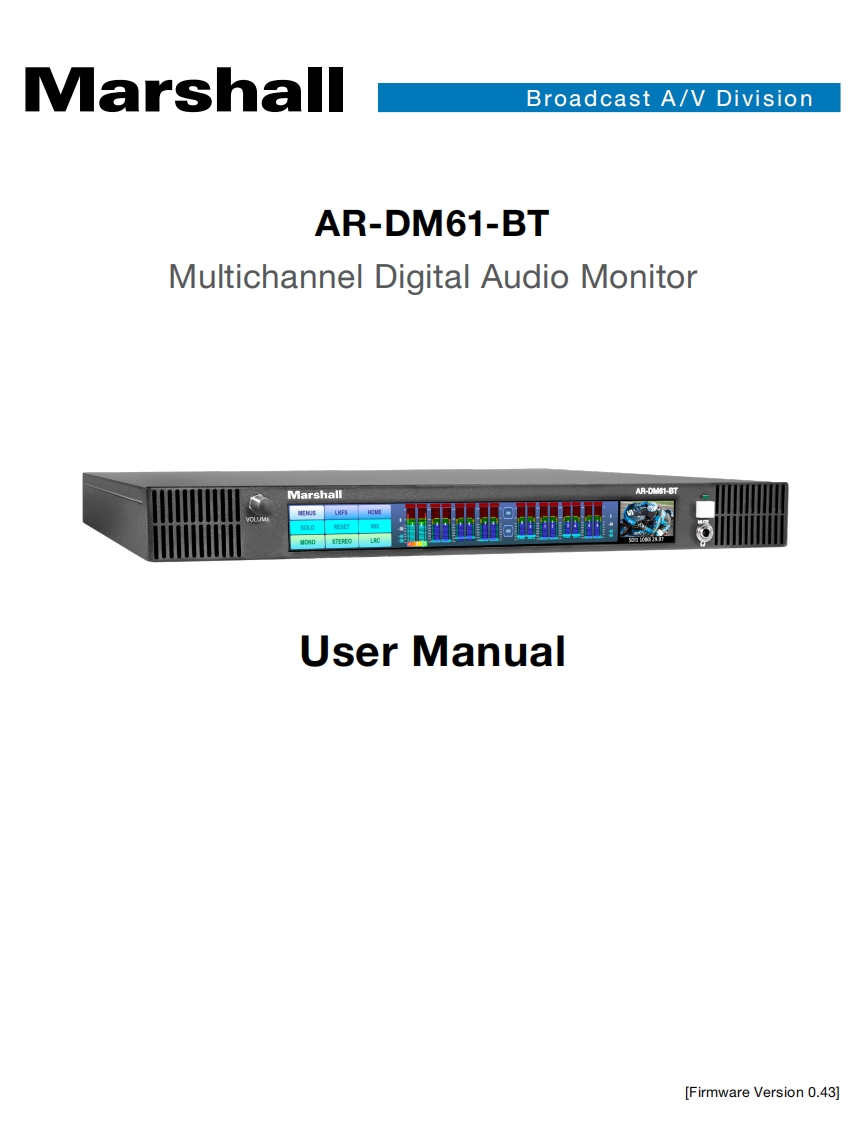 AR-DM61-BT_使用说明书手册
