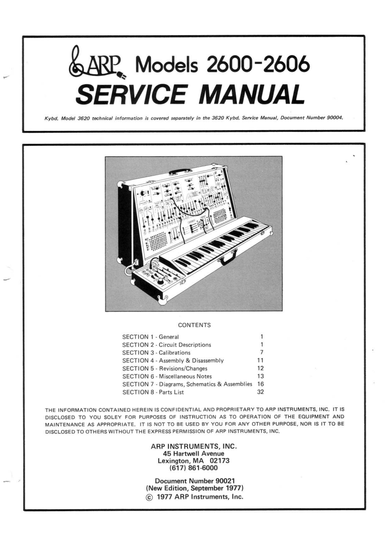 ARP-2600_维修手册电器原理图