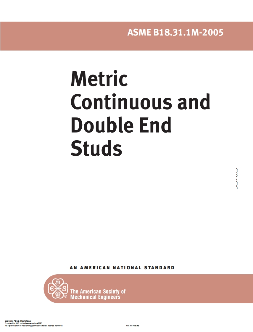 ASME-B18.31.1M-2005-Metric-Continuous-and-Double-End-Studs