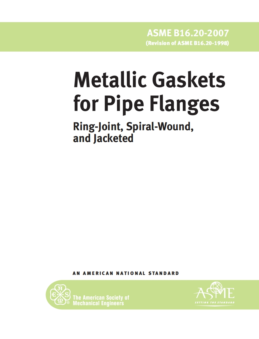 ASMEB16.20-2007.Mettalicgasketsforflanges