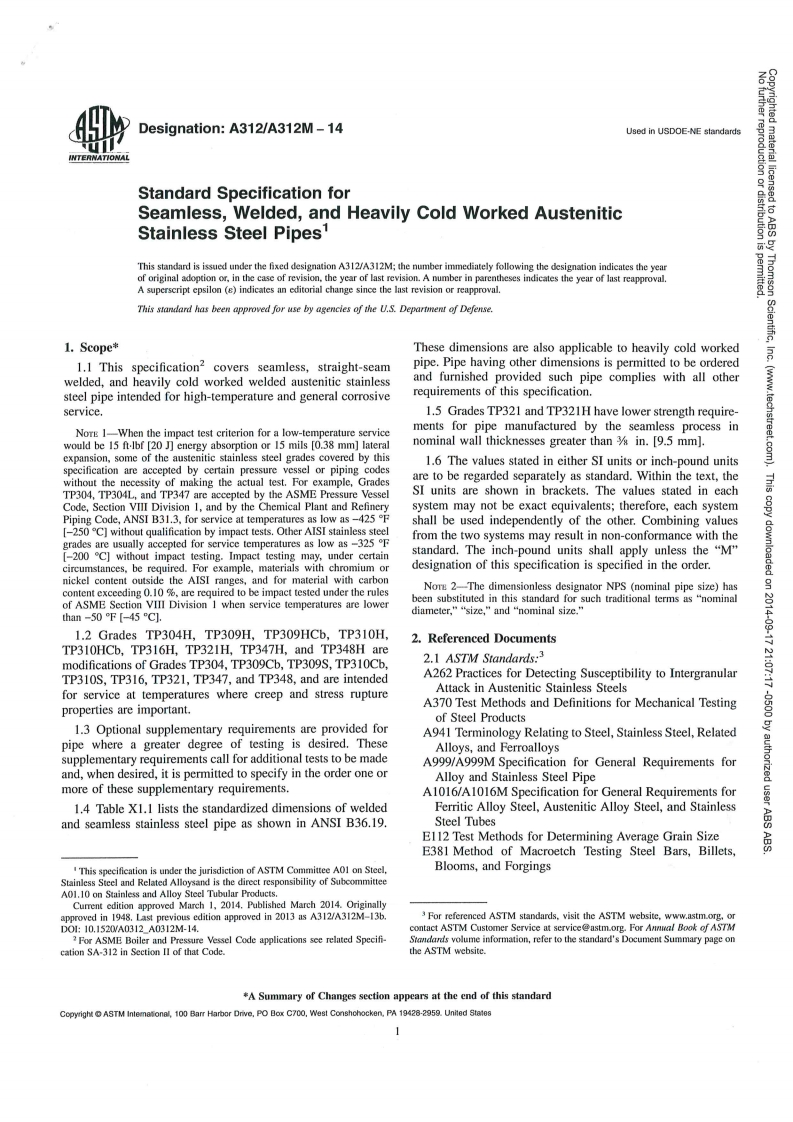 ASTM-A312-2014标准规范新质力文库 - 聚焦新质生产力发展的数字化知识库_行业洞察 / 理论成果 / 实践指南免费下载新质力文库
