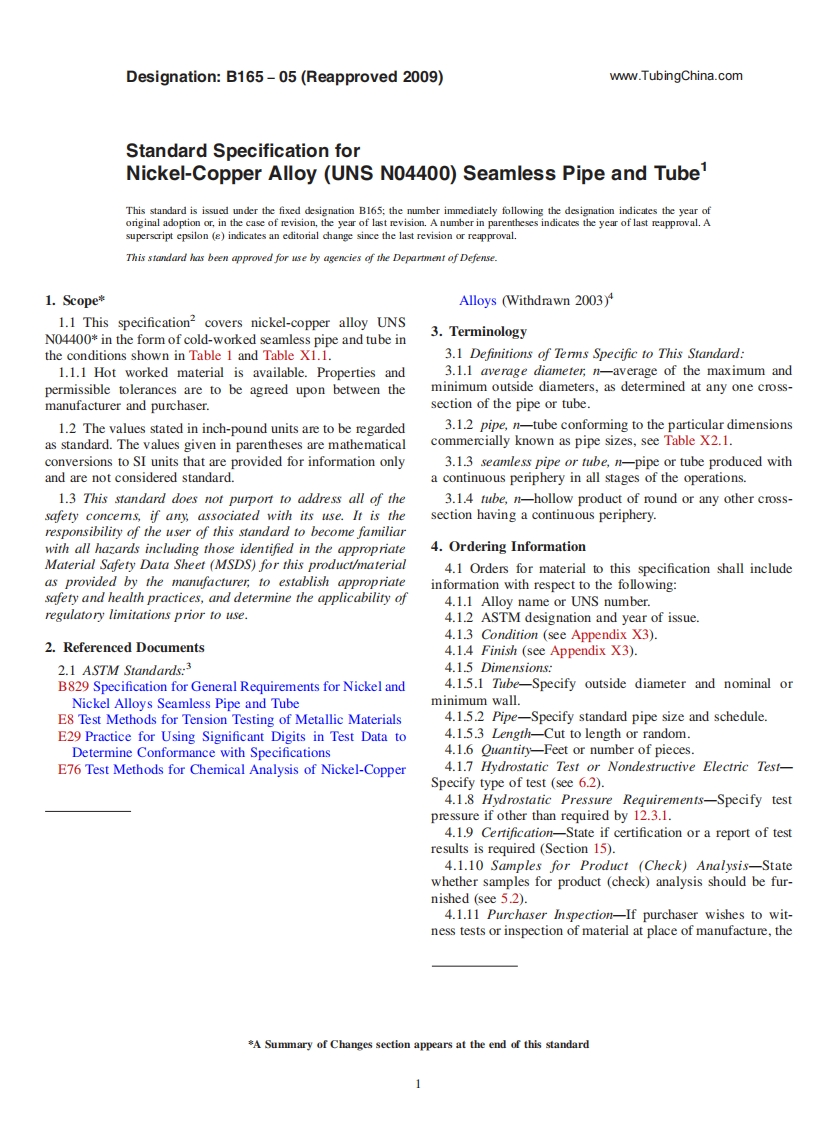 ASTM-B165