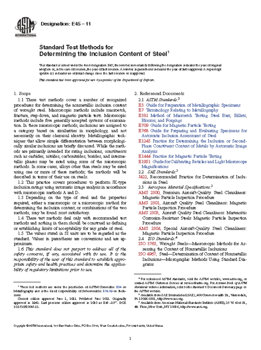 ASTM-E45-2011-Standard-Test-Methods-for-Determining-the-Inclusion-Content-of-Steel