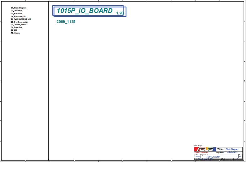 ASUS-1015P笔记本电器原理图