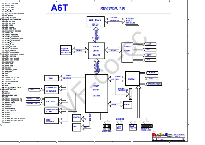 ASUS-A6T笔记本电器原理图