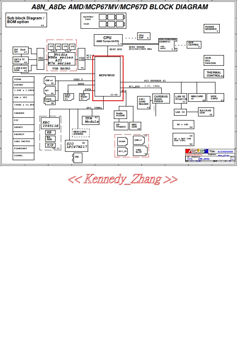 ASUS-A8N-A8Dc笔记本电器原理图